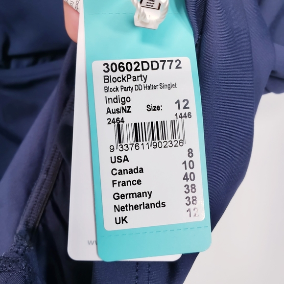 NWT SEAFOLLY Halter Singlet Tankini Swimsuit Top - Picture 7 of 13